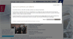 Desktop Screenshot of ehlersgmbh.com